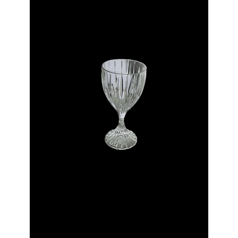 Vtg Discontinued Mikasa "Park Lane" Lead Crystal‎ Fluted Wine Glass 6.375" Tall